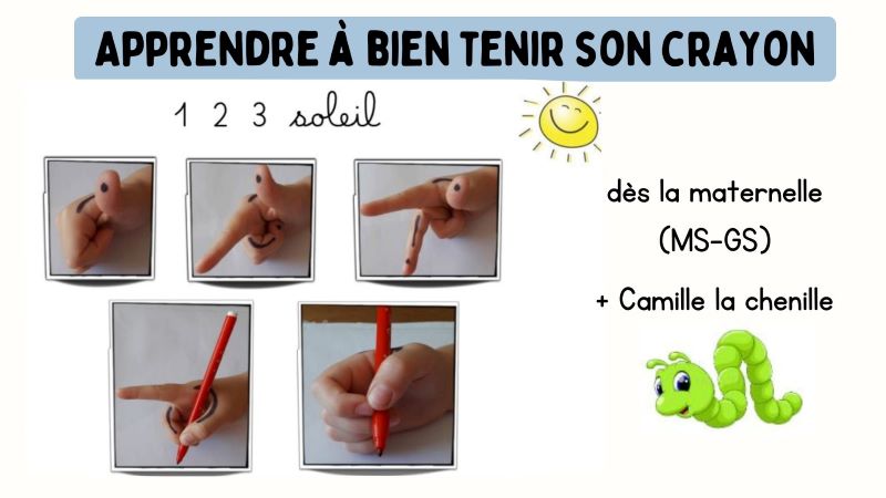 Des jeux pour automatiser la bonne tenue de crayon